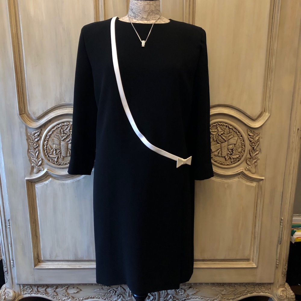 Pierre Cardin Runway Couture Custom Black Dress